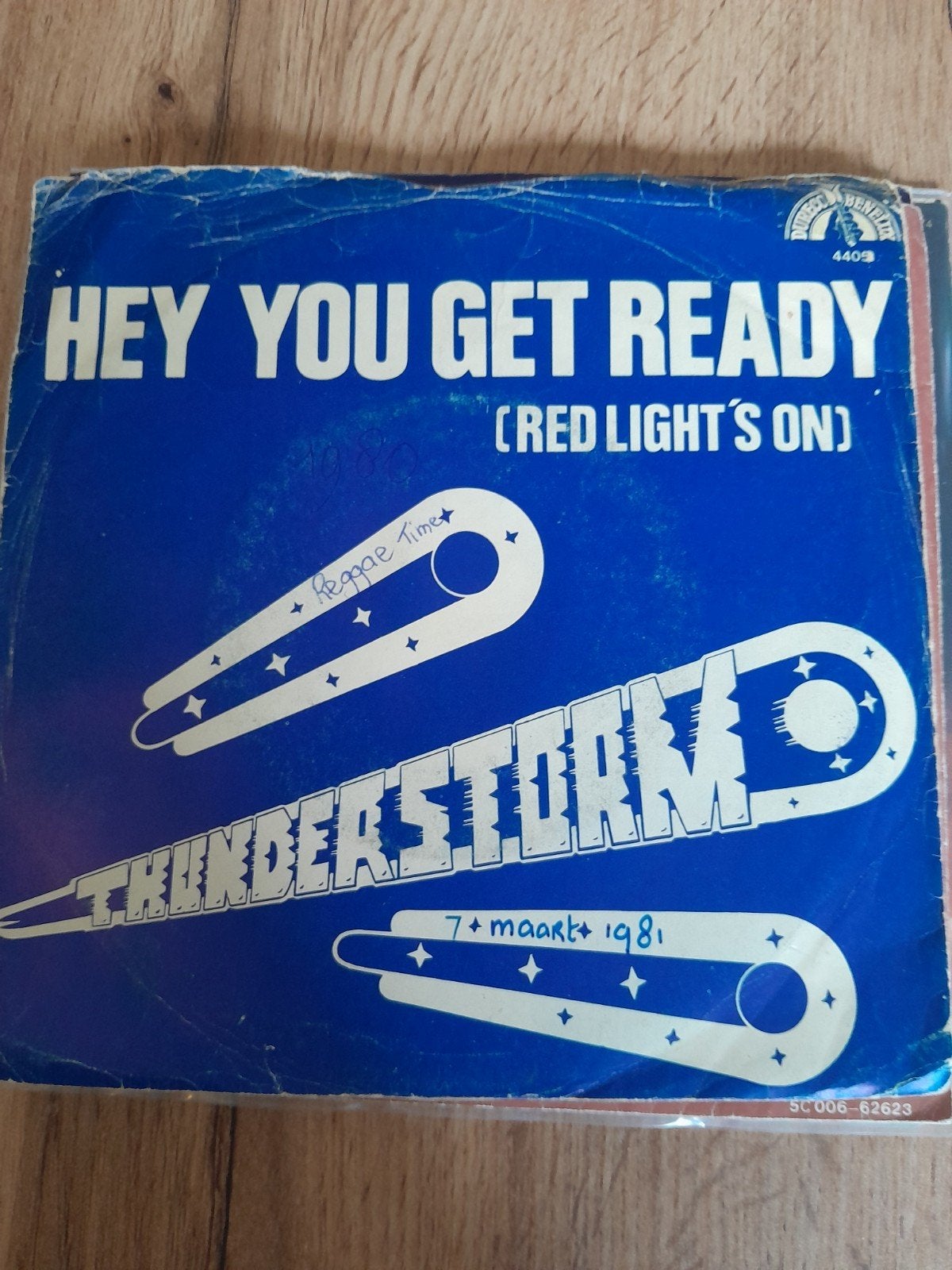 thunderstorm 7inch hey you get ready, Ophalen of Verzenden, Zo goed als nieuw, Pop