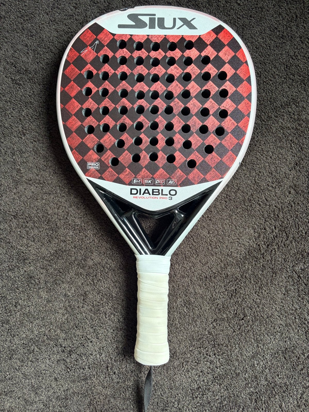 Siux Diablo Revolution Pro 3 Padelracket - Gebruikt, Ophalen, Gebruikt, Padelracket