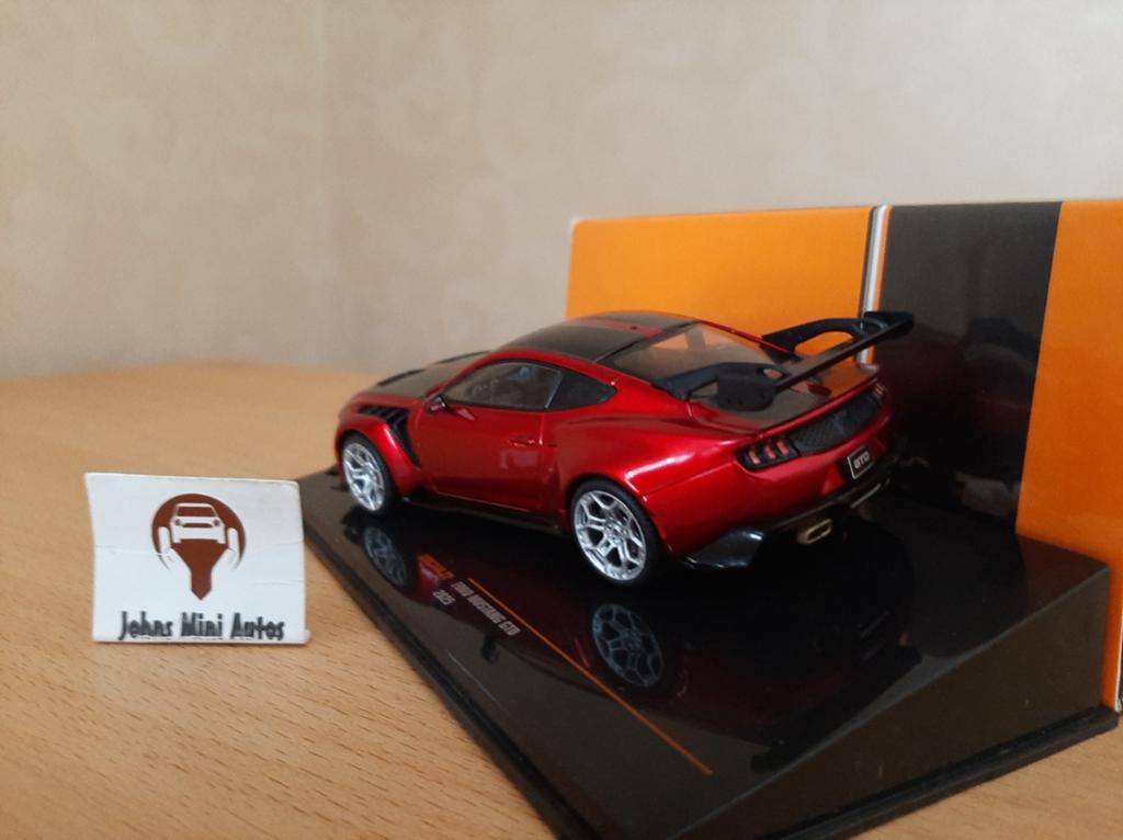 Ford Mustang GTD 2025 rood/zwart van IXO 1:43, Overige merken, Auto, IXO, Nieuw