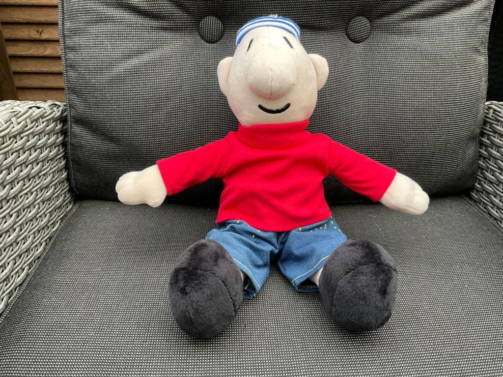 Nieuwe zgan rode buurman knuffel van Buurman en Buurman, Ophalen, Overige figuren, Nieuw, Beeldje of Figuurtje