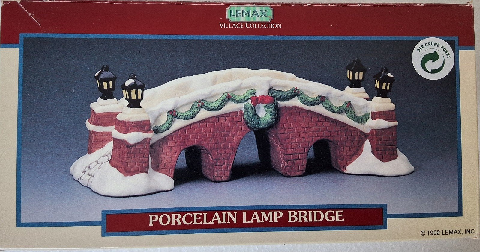 Lemax porselain lamp bridge, Ophalen of Verzenden, Zo goed als nieuw