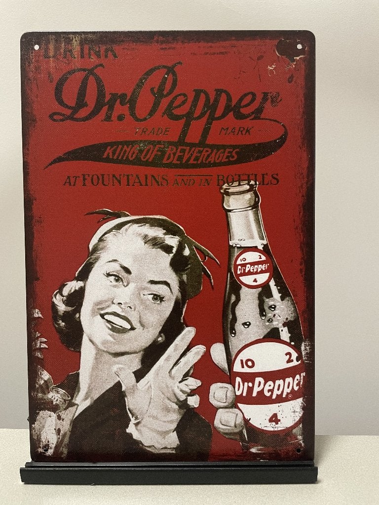 Dr.Pepper metalen reclamebord / wandbord (Old look), Www.pand50.nl, Reclamebord, Nieuw, Ophalen of Verzenden