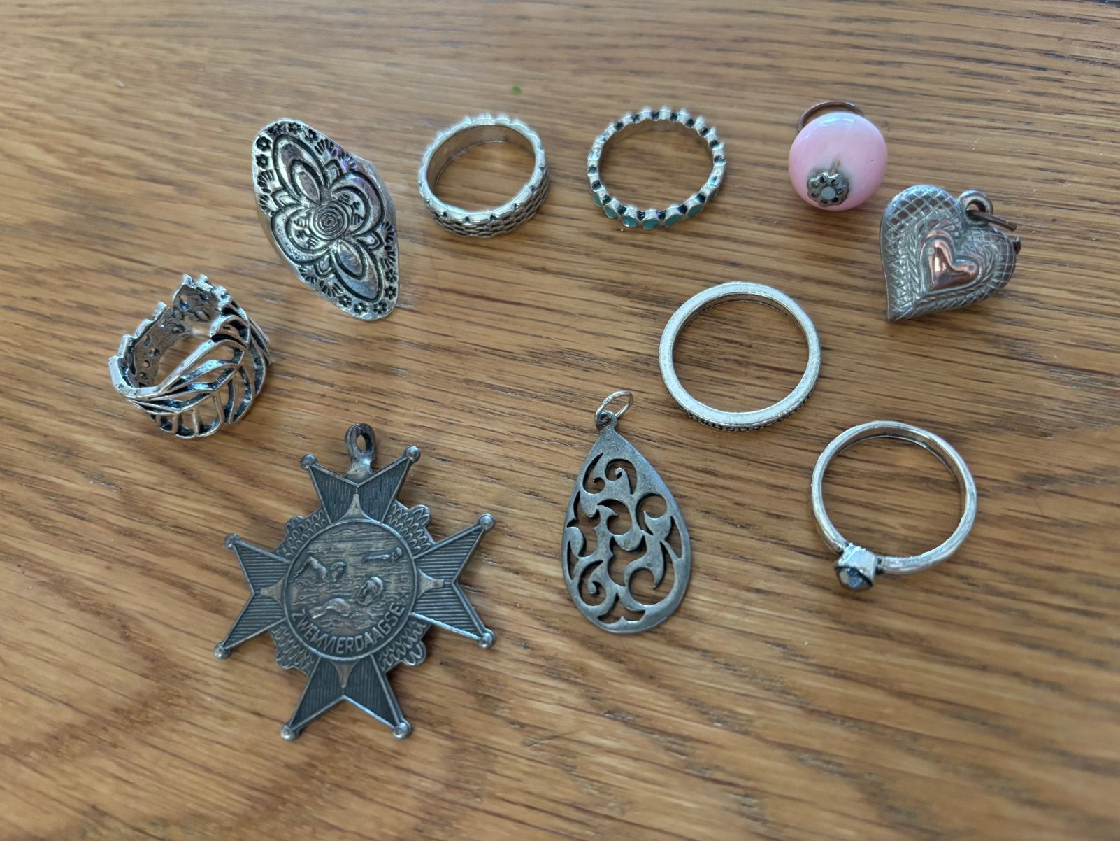 Enkele sieraden, Overige materialen, Gebruikt, Verzenden, 17 tot 18
