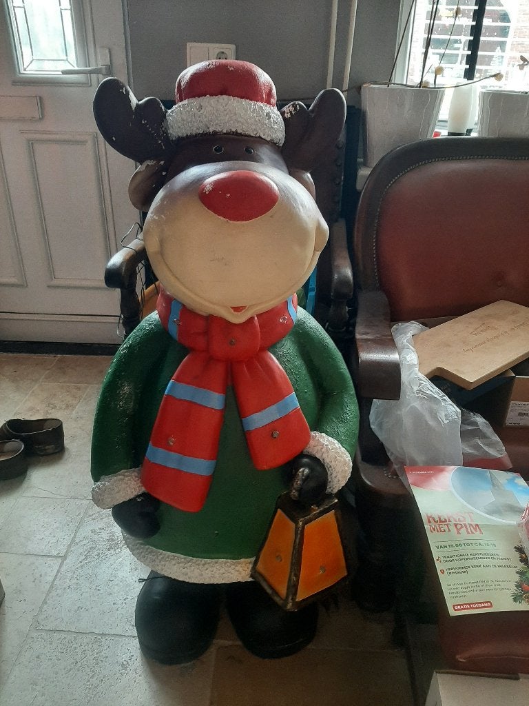 Rudolf het rendier verlicht decoratie, Ophalen, Gebruikt