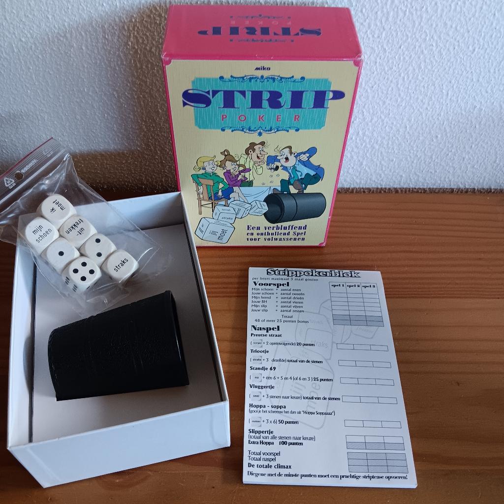 Strippoker, dobbelspel, Vijf spelers of meer, Ophalen of Verzenden, Nieuw, Miko