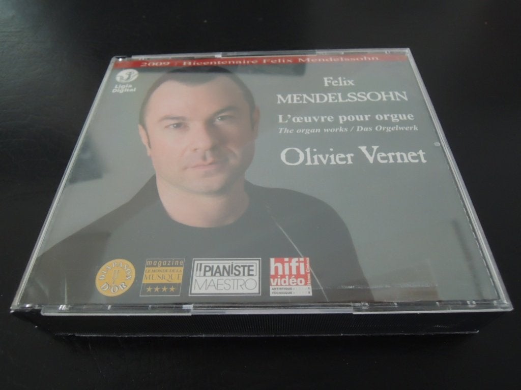 Mendelssohn Complete Orgel Werken Olivier Vernet 3 cd's, Cd's en Dvd's, Boxset, Overige typen, Zo goed als nieuw, Romantiek