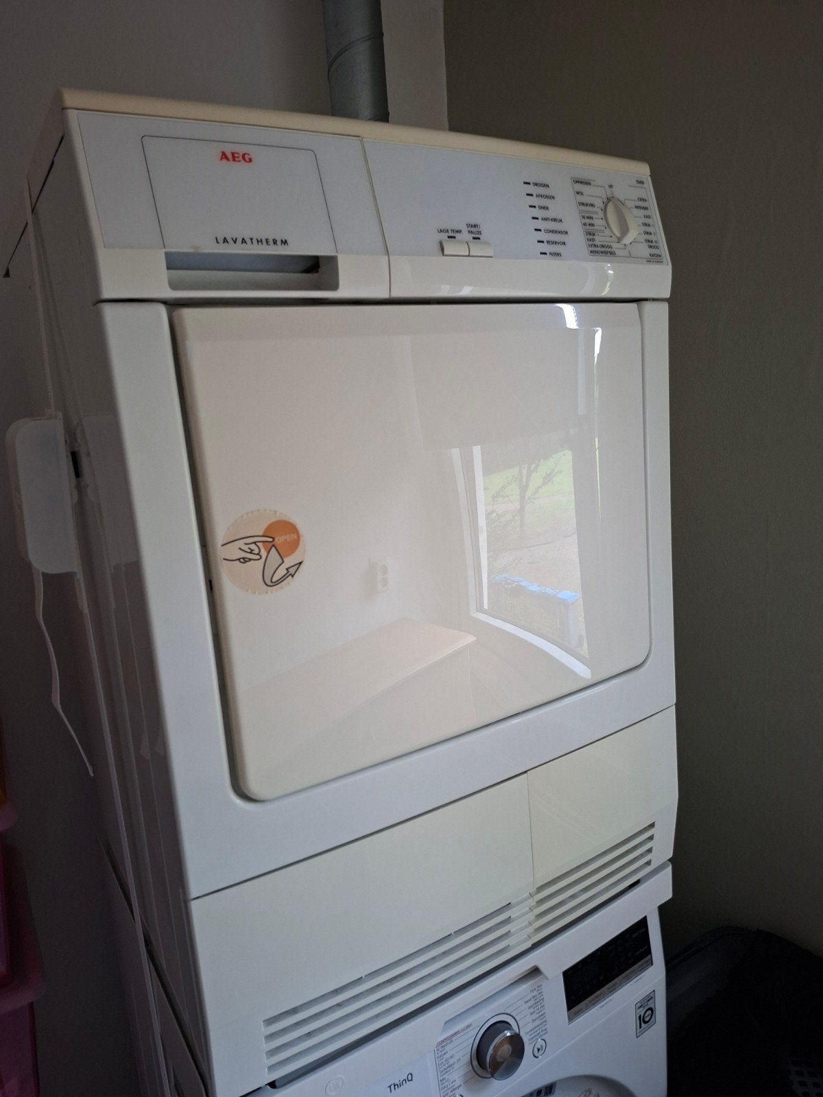 AEG Lavatherm droger in goede staat, Witgoed en Apparatuur, Ophalen, 6 tot 8 kg, Gebruikt, Luchtafvoer