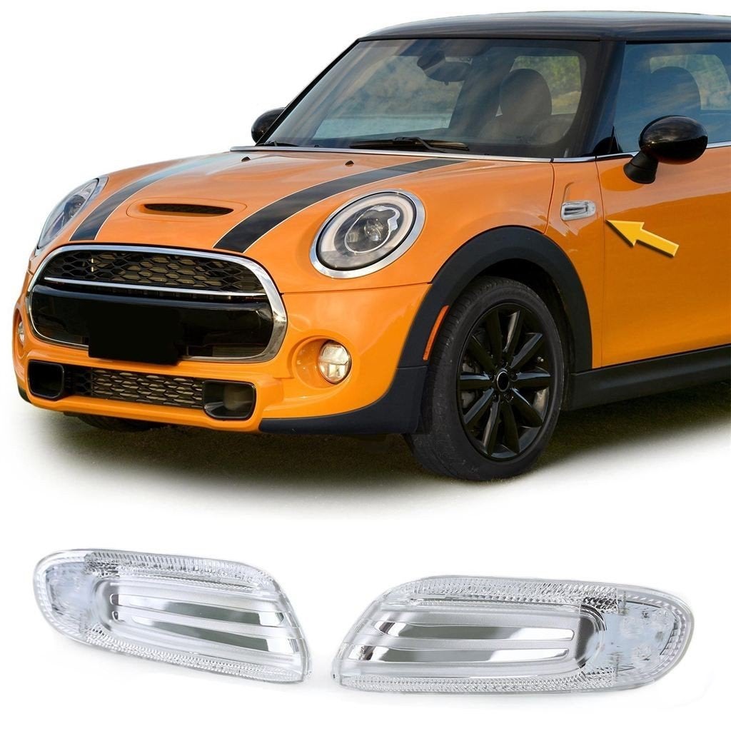 LED Zijknipperlichten Chrome voor Mini F55 / F56 / F57 [2014, Verzenden, Automotive Parts, A.parts@hotmail.nl, Trasmolenlaan 12 3447 GZ Woerden