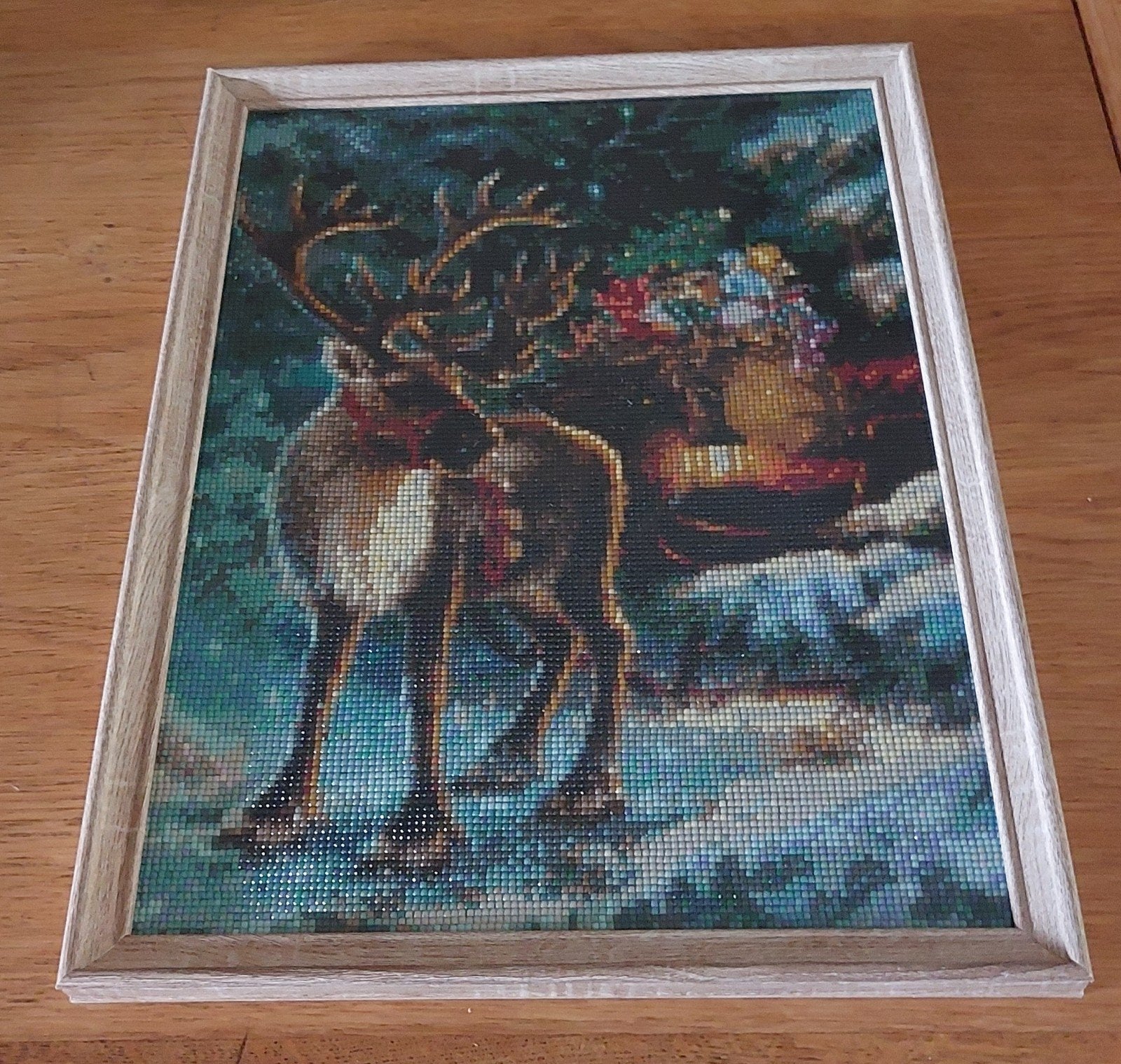 Gemaakte Diamond Painting: Rendier, Diversen, Kerst, Ophalen, Zo goed als nieuw
