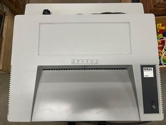IDEAL 4002 professionele papiervernietiger 6 mm stroken snij, Ophalen, Gebruikt