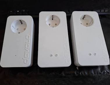Devolo dLAN 1200+ Wifi set: basisadapter + 5 WiFi-adapters, Computers en Software, Ophalen of Verzenden, Zo goed als nieuw, Devolo