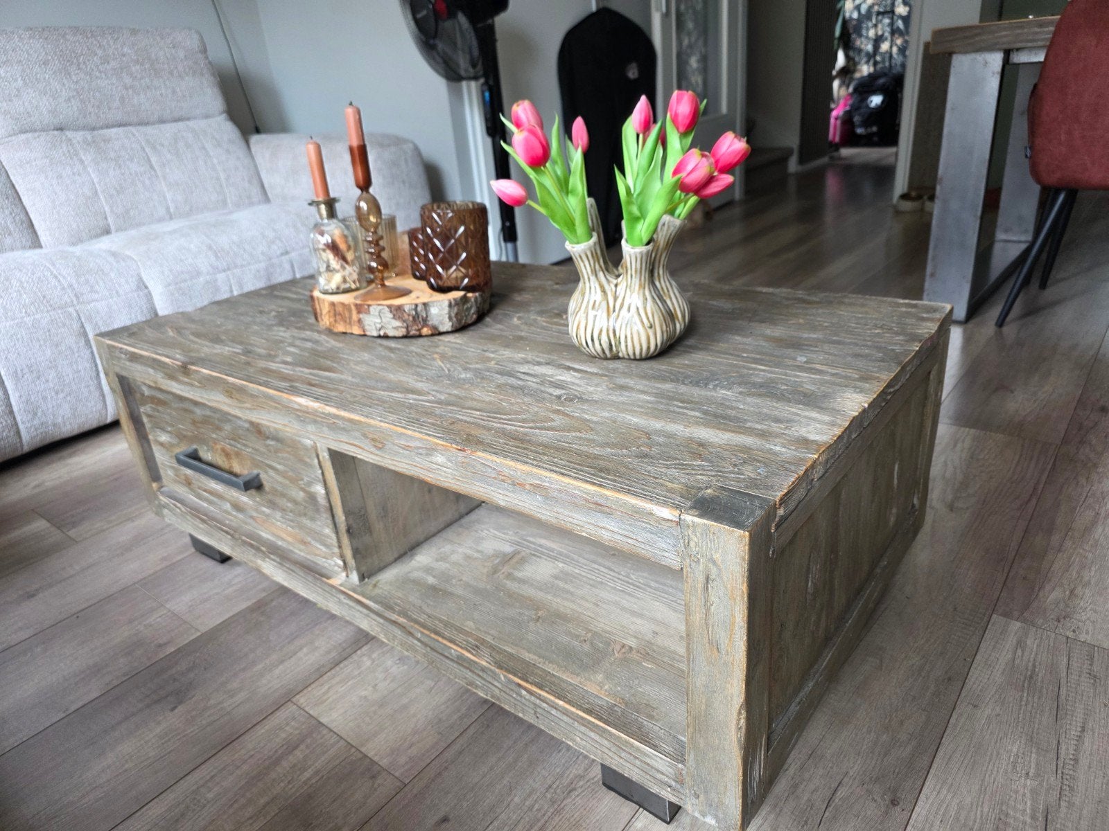 salontafel., Huis en Inrichting, Ophalen, 100 tot 150 cm, 50 tot 100 cm, Zo goed als nieuw