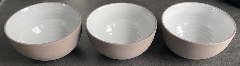 Serax Dusk kom ø 14 cm aardewerk grijs, 3 Stuks, Huis en Inrichting, Keuken | Servies, Ophalen, Overige merken, Zo goed als nieuw