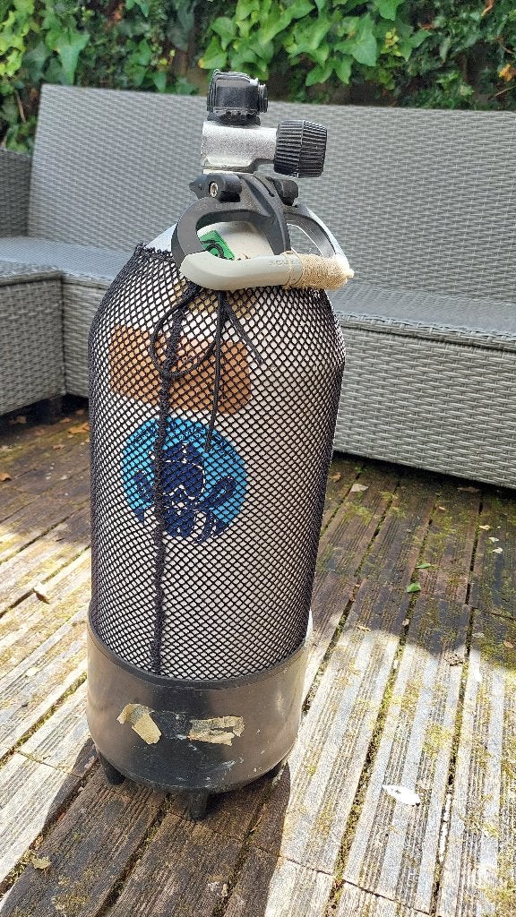 Stalen duikfles 12 liter, Watersport en Boten, Duiken, Ophalen, Gebruikt, Duikfles