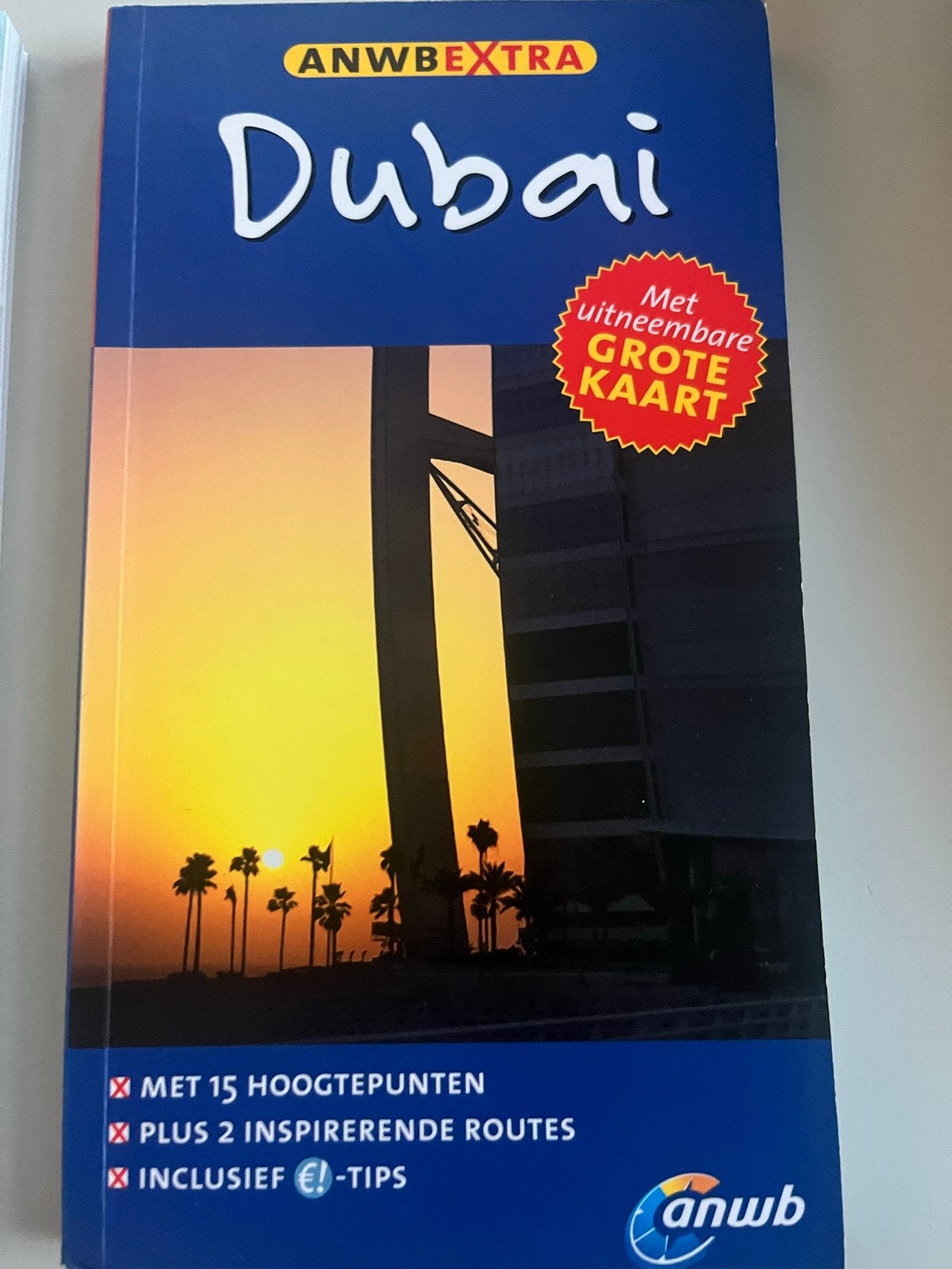 ANWB Extra Reisgids Dubai met Grote Kaart, Gelezen, Ophalen of Verzenden, Reisgids of -boek, ANWB