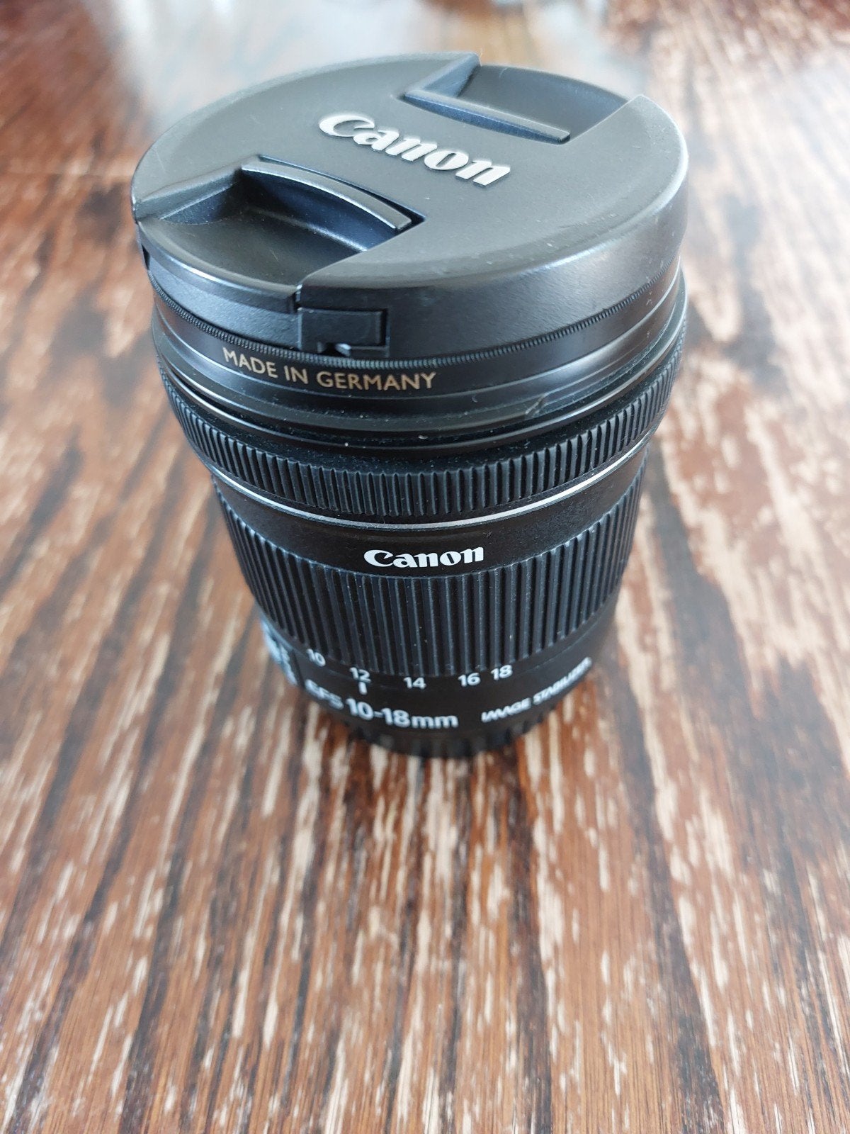 Canon EF-S 10-18mm f/4.5-5.6 IS STM met B+W UV filter, Audio, Tv en Foto, Beeldstabilisatie, Canon, Zo goed als nieuw, Canon EF-S