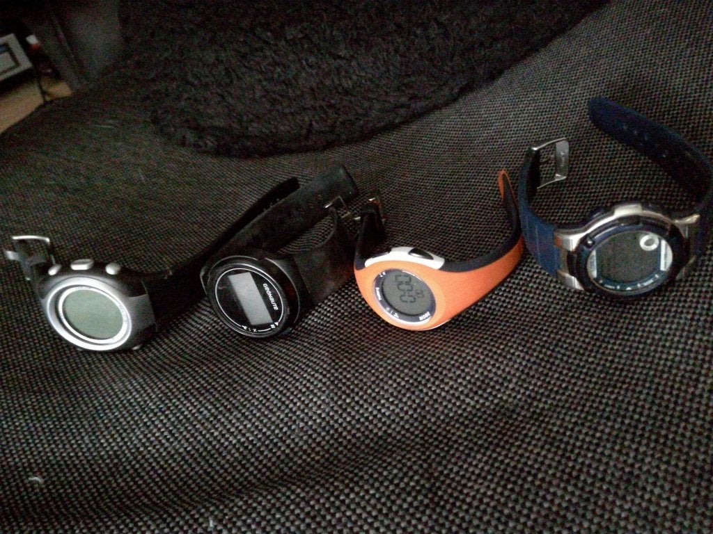 4 sport horloges, Verzenden, Zo goed als nieuw, Overige typen