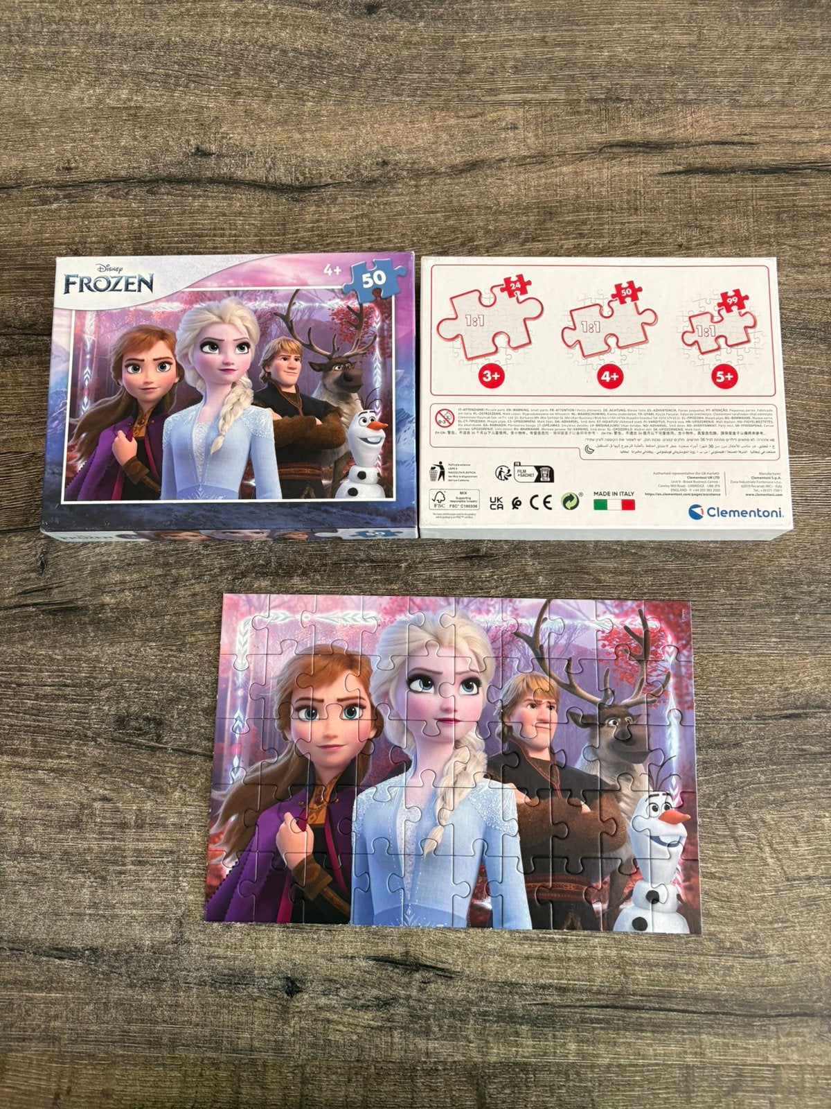 Puzzel Frozen 50 stuks, Ophalen of Verzenden, 10 tot 50 stukjes, Zo goed als nieuw, 4 tot 6 jaar