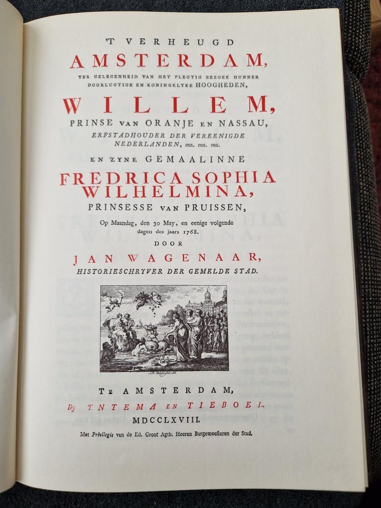 'T Verheugd Amsterdam - Jan Wagenaar..  1768 / 1971/72, Boeken, Ophalen of Verzenden, Zo goed als nieuw, Jan Wagenaar