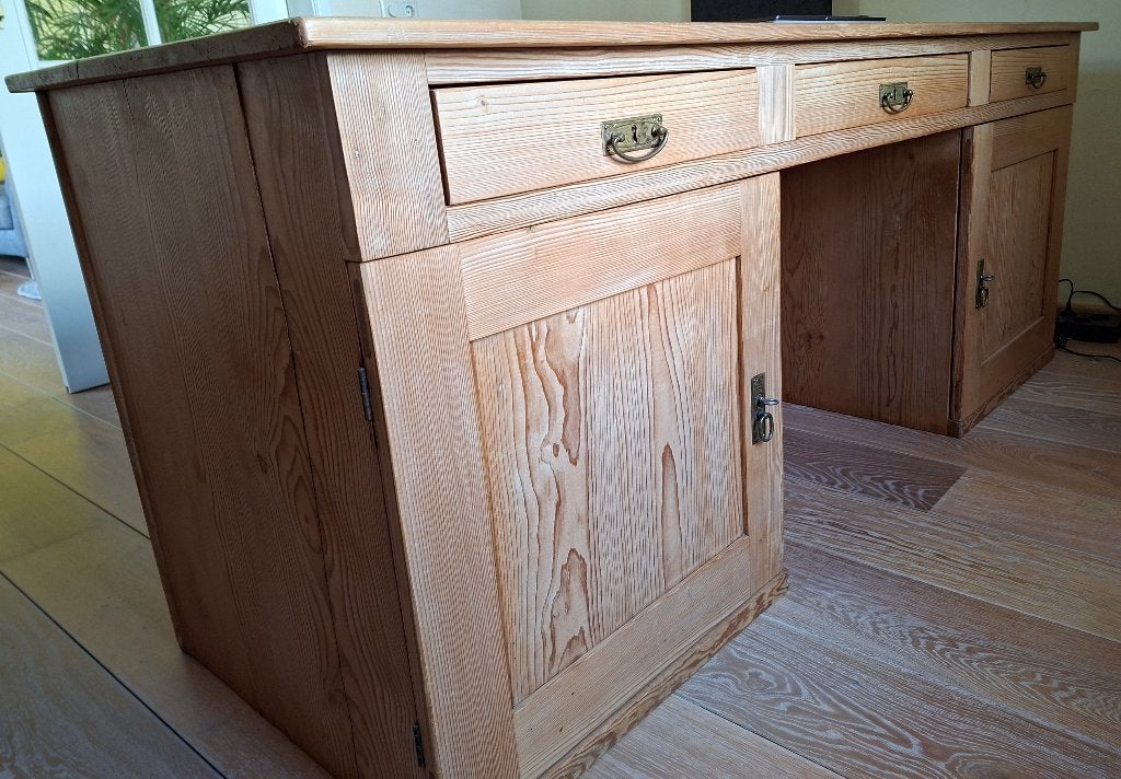 bureau, Huis en Inrichting, Ophalen, Hout, 67 cm, Antiek