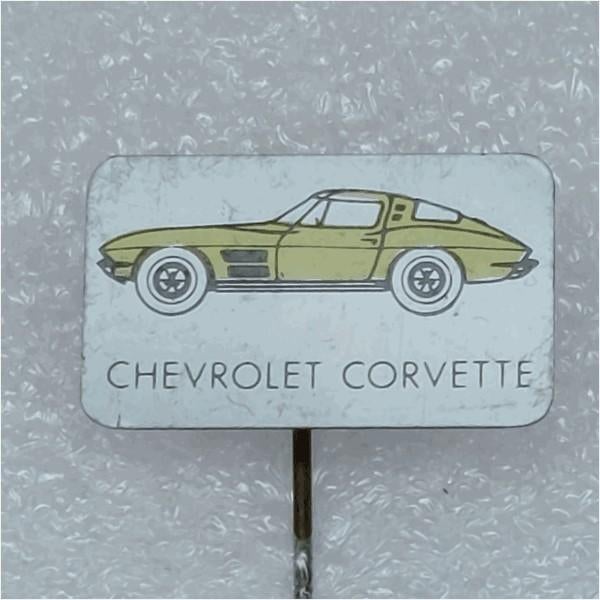 SP0774 Speldje Chevrolet Corvette, Ophalen of Verzenden, Gebruikt, Overige onderwerpen