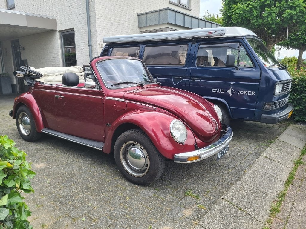 Volkswagen Kever Karmann Cabriolet 1977, Auto's, Achterwielaandrijving, Open dak, Zwart, Cabriolet