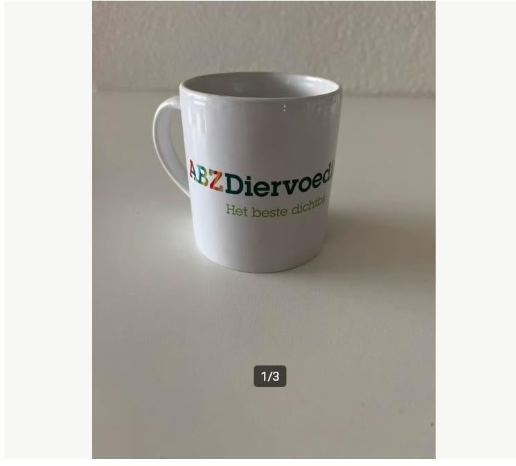 ABZ Diervoeding Koffiebeker, Ophalen of Verzenden, Zo goed als nieuw, Overige stijlen, Overige typen