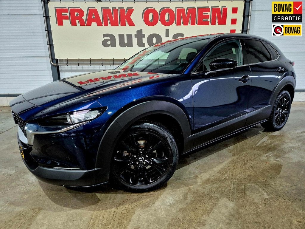 Mazda CX-30 2.0 e-SkyActiv-G M Hybrid Homura150PK + LED|Keyl, Auto's, Mazda, Stof, Gebruikt, 4 cilinders, Blauw