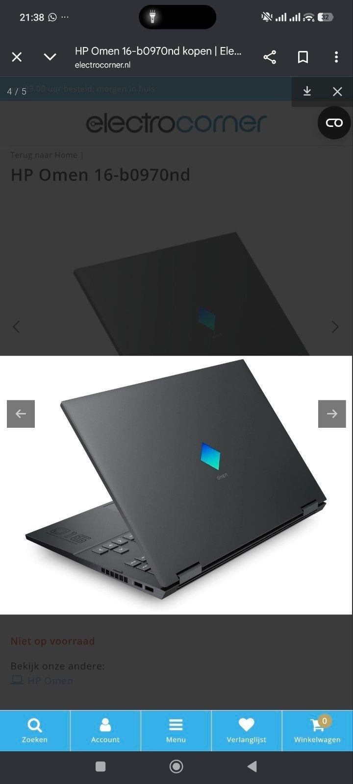 lezen  HP omen16  game laptop RTX 3060, i7, Gebruikt, Hp omen, Ophalen of Verzenden, 256 GB of meer