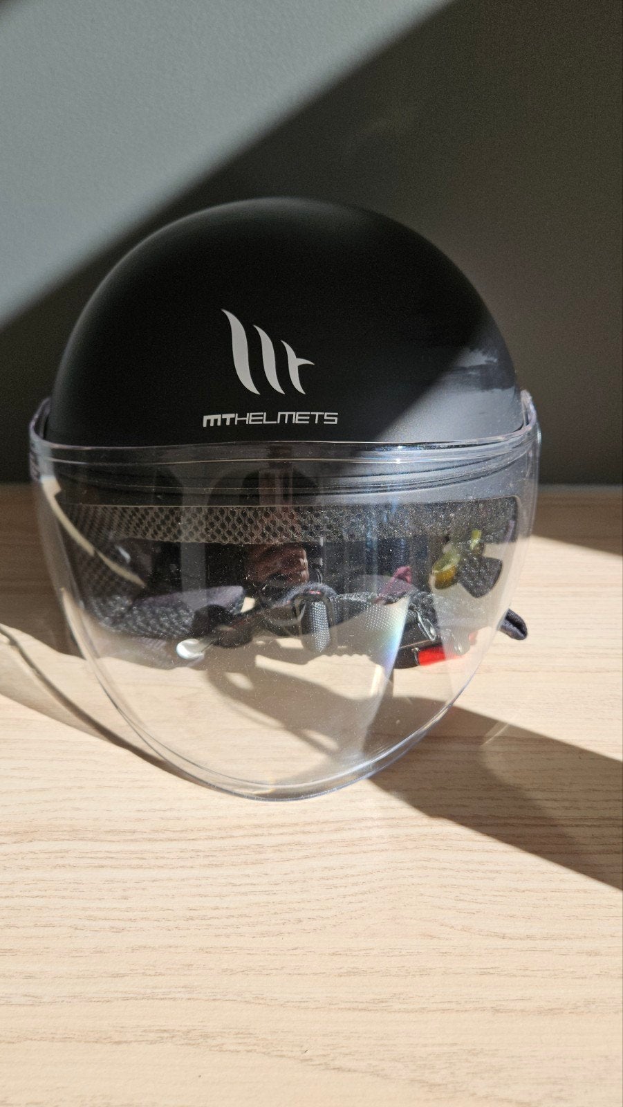 MT Helmets Kinderhelm - Zwart, Maat XS (53-54), XS, Kinderen, Jethelm, Tweedehands