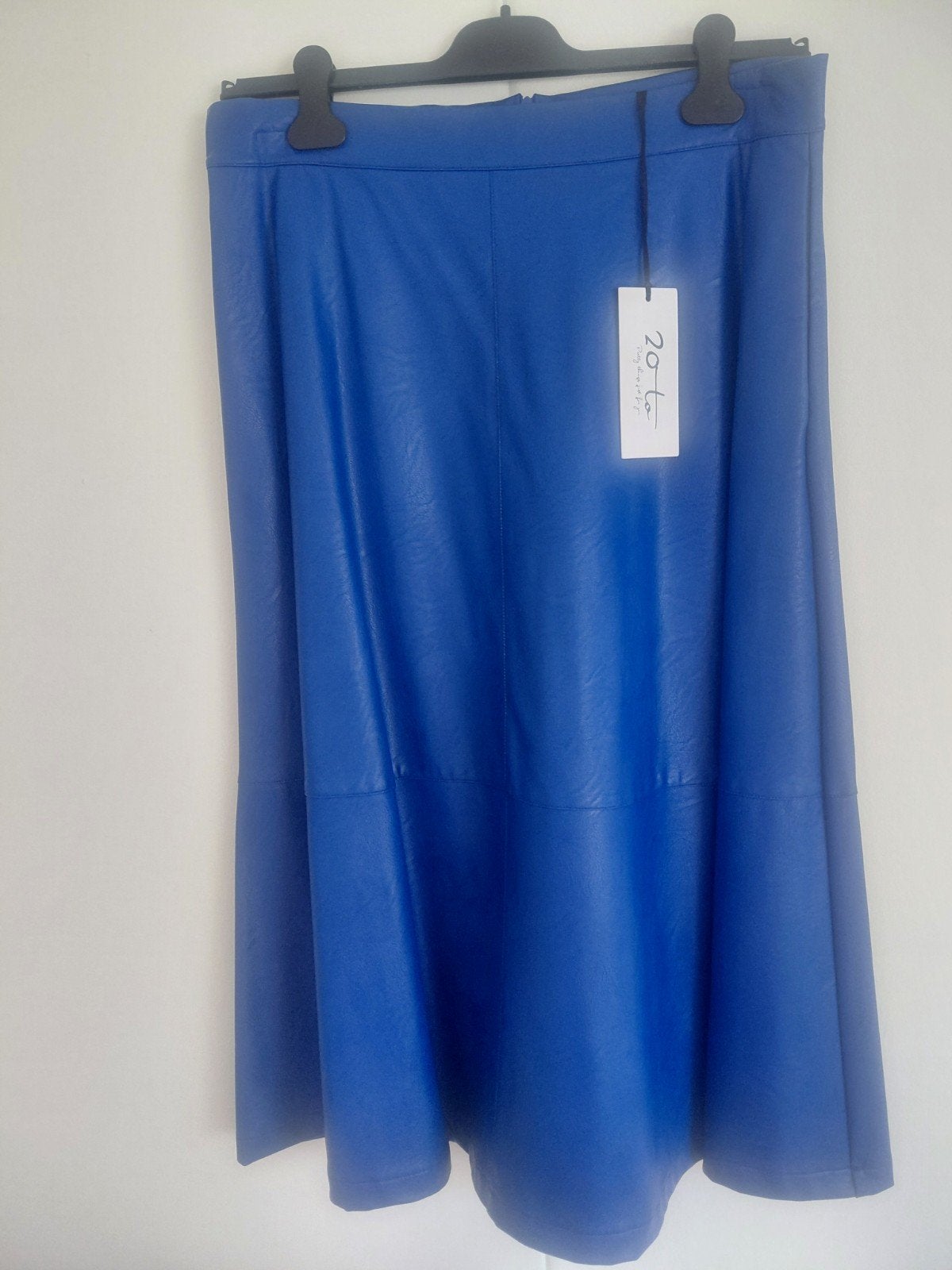 Leather Look damesrok, Kleding | Dames, Maat 38/40 (M), Blauw, Nieuw, Ophalen of Verzenden