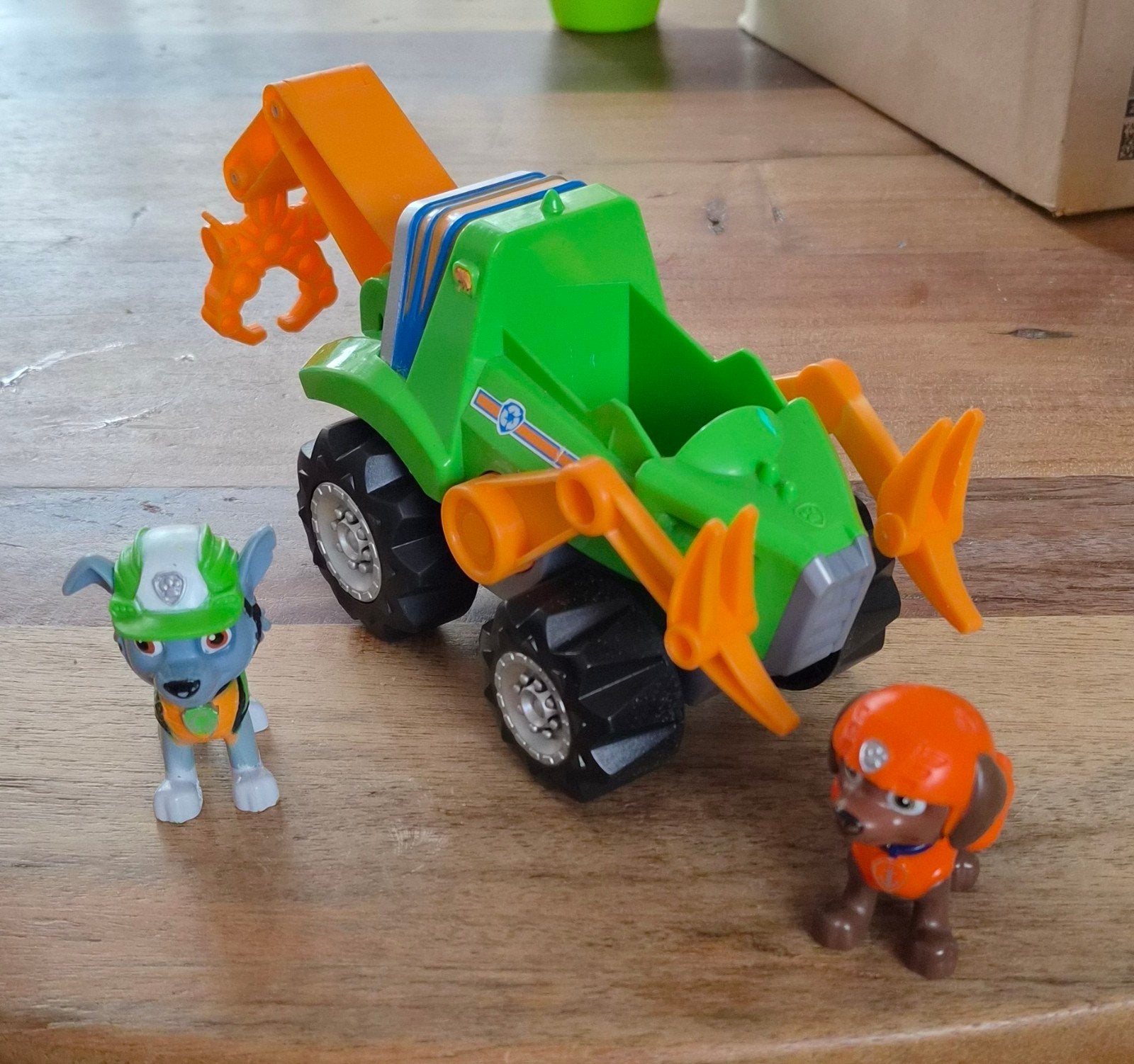 Paw Patrol Rocky's Recycling Truck met 2 pups, Ophalen of Verzenden, Gebruikt