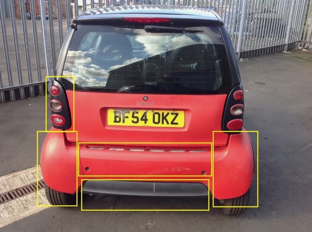 ik zoek achter bumper voor Smart ForTwo 450, Ophalen, Gebruikt, Achter, Bumper