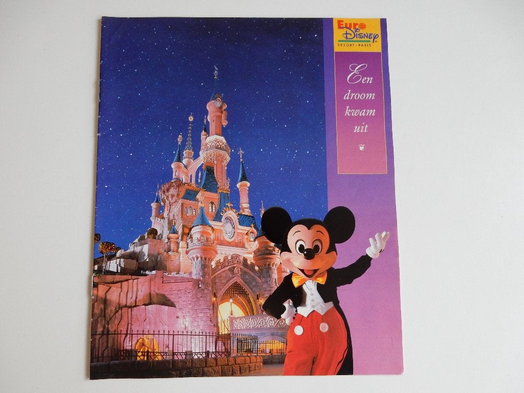 Euro Disney Parijs folder/brochure juni 1992., Ophalen of Verzenden, Overige figuren, Zo goed als nieuw, Overige typen