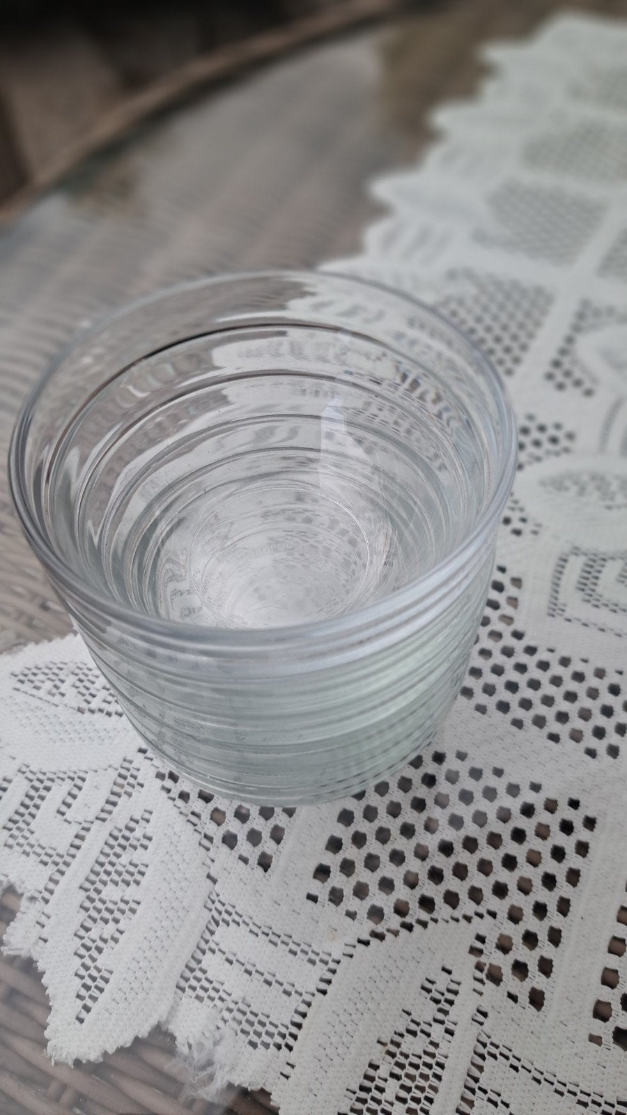 6 Glazen schaaltjes 12 cm - compote, dessert, soep, Ophalen of Verzenden, Gebruikt, Glas, Overige stijlen