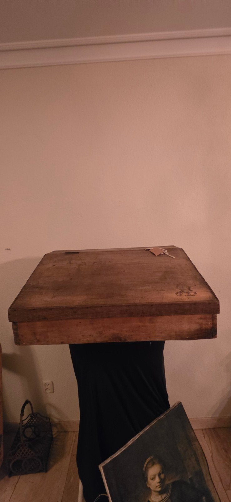 Antieke houten lessenaar / schrijfdoos, Antiek en Kunst, Ophalen