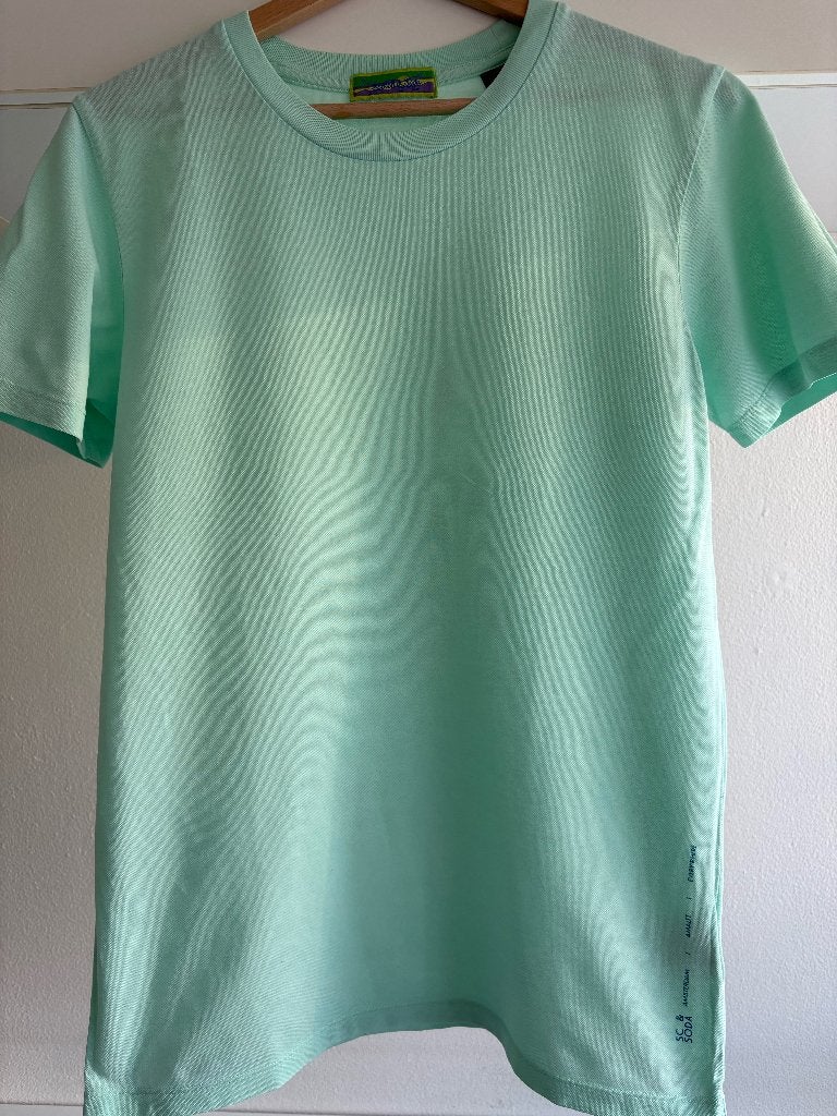Heren T-shirt Scotch&Soda mintgroen mt.S te koop, Kleding | Heren, T-shirts, Ophalen of Verzenden, Zo goed als nieuw, Maat 46 (S) of kleiner