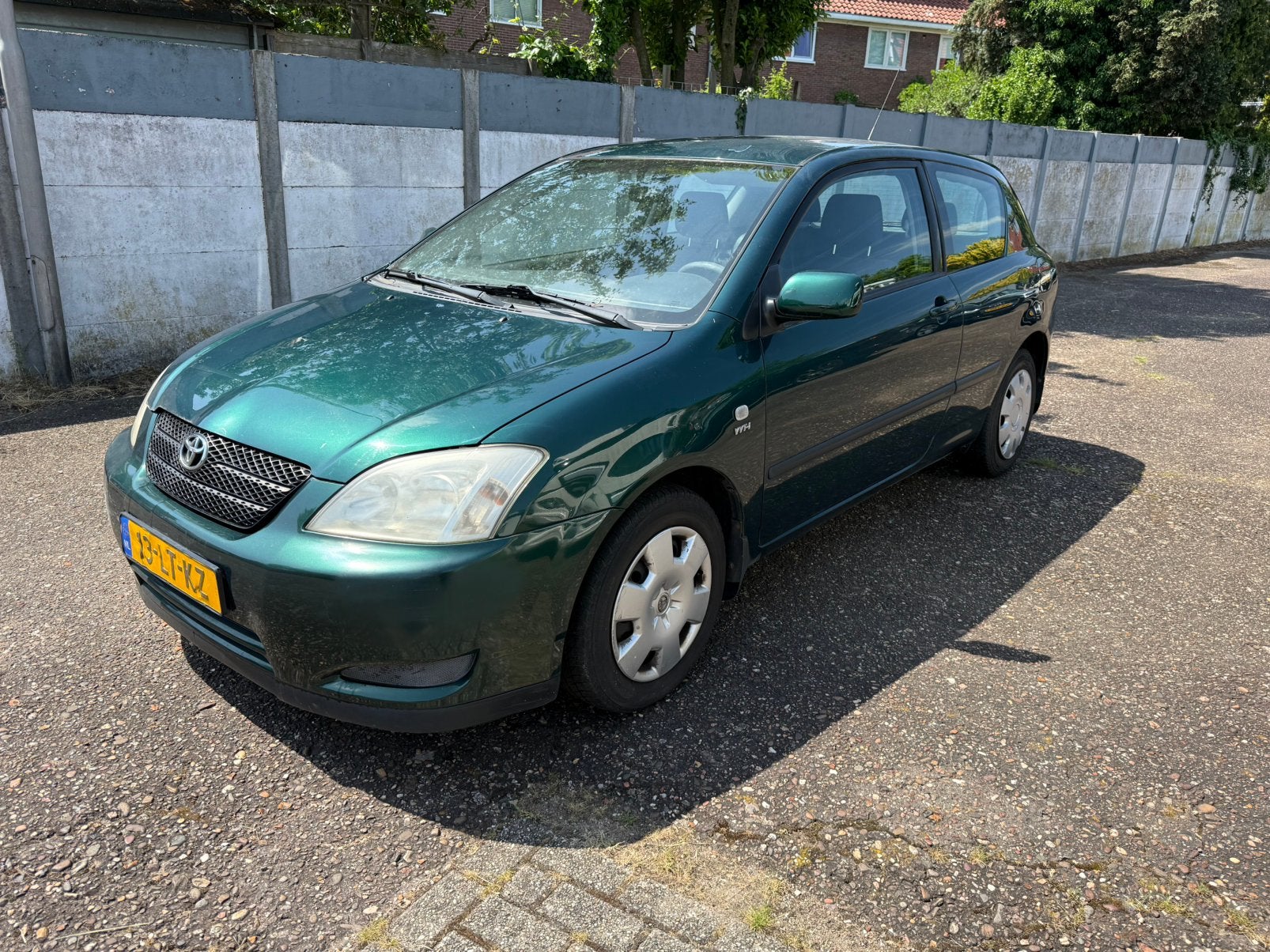 Toyota Corolla 1.4 Vvt-i 3DR Linea Terra 2003 Groen Apk enz, Auto's, Voorwielaandrijving, 1398 cc, 4 cilinders, Corolla