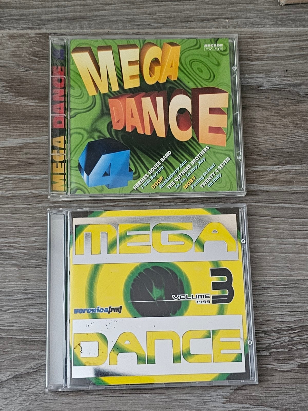 Mega Dance 3 & 4 CD's - Veronica FM & Arcade TV-CD, Ophalen of Verzenden, Gebruikt, Dance Populair