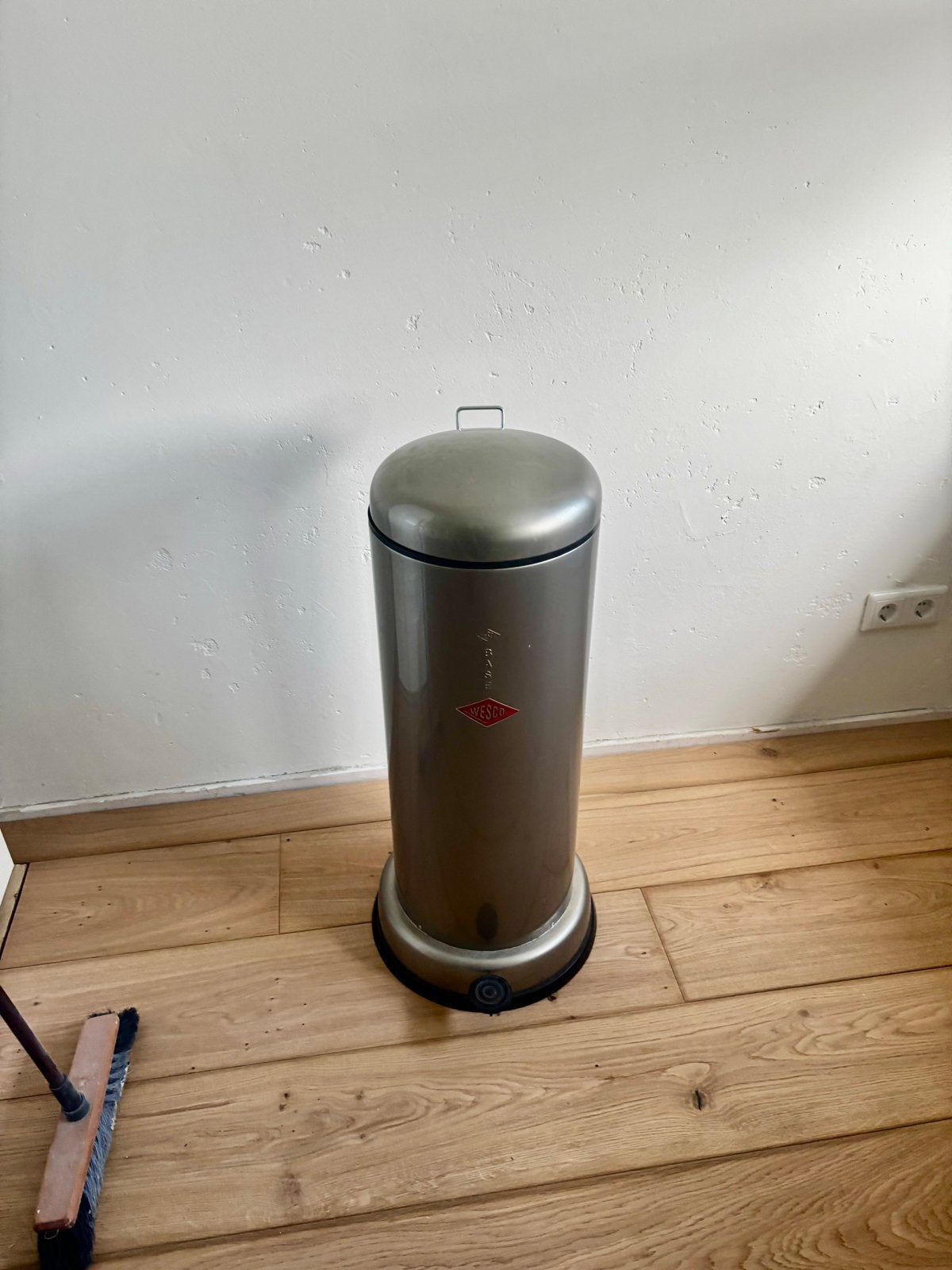 Wesco Big Baseboy Pedaalemmer - Brons/Bruin - Z.g.a.n., Ophalen, Zo goed als nieuw, Metaal, Met pedaal