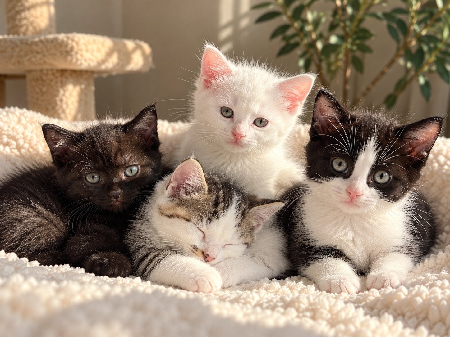 Lieve kittens zoeken een warm en liefdevol thuis 🐾❤️, Dieren en Toebehoren, Meerdere dieren, Kortharig, 0 tot 2 jaar