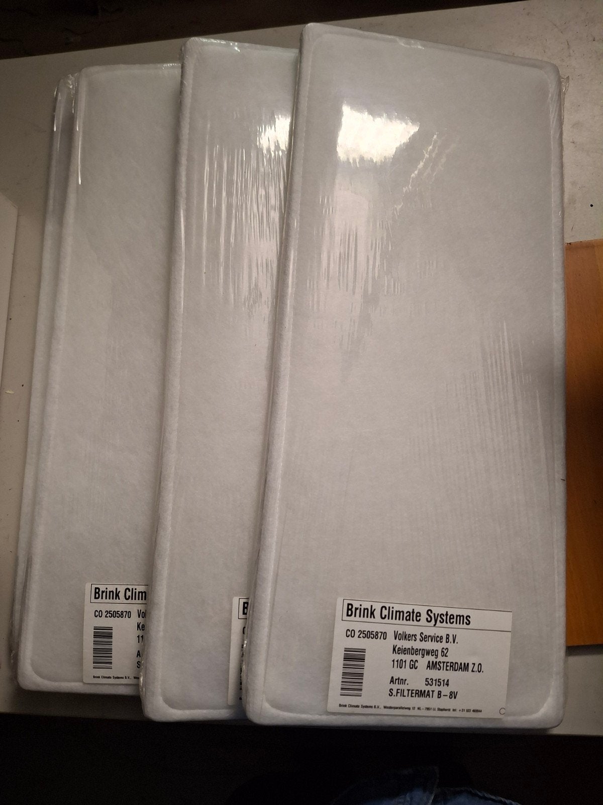 Brink Climate Systems S.FILTERMAT B-8V Filters (4 stuks), Ophalen, Nieuw, Ventilator
