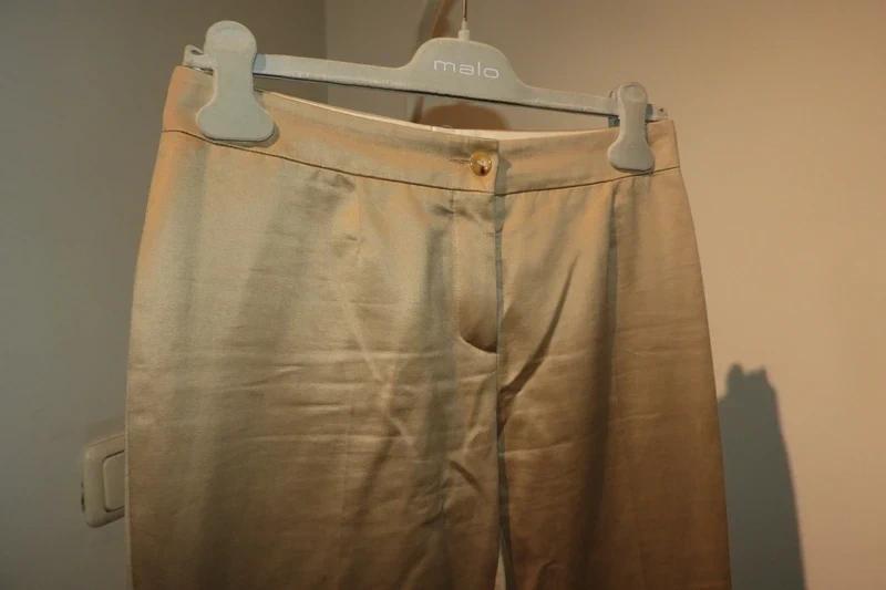 Celine nette pantalon prachtige tint lichte glans XS/S, Verzenden, Zo goed als nieuw, Maat 34 (XS) of kleiner, Lang