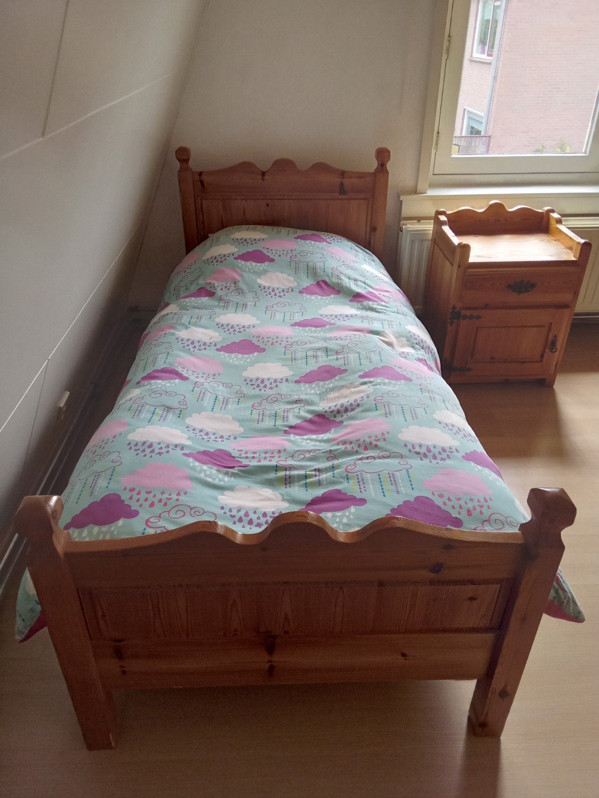 1 persoons bed, Huis en Inrichting, Slaapkamer | Complete slaapkamers, Ophalen of Verzenden, Eenpersoons