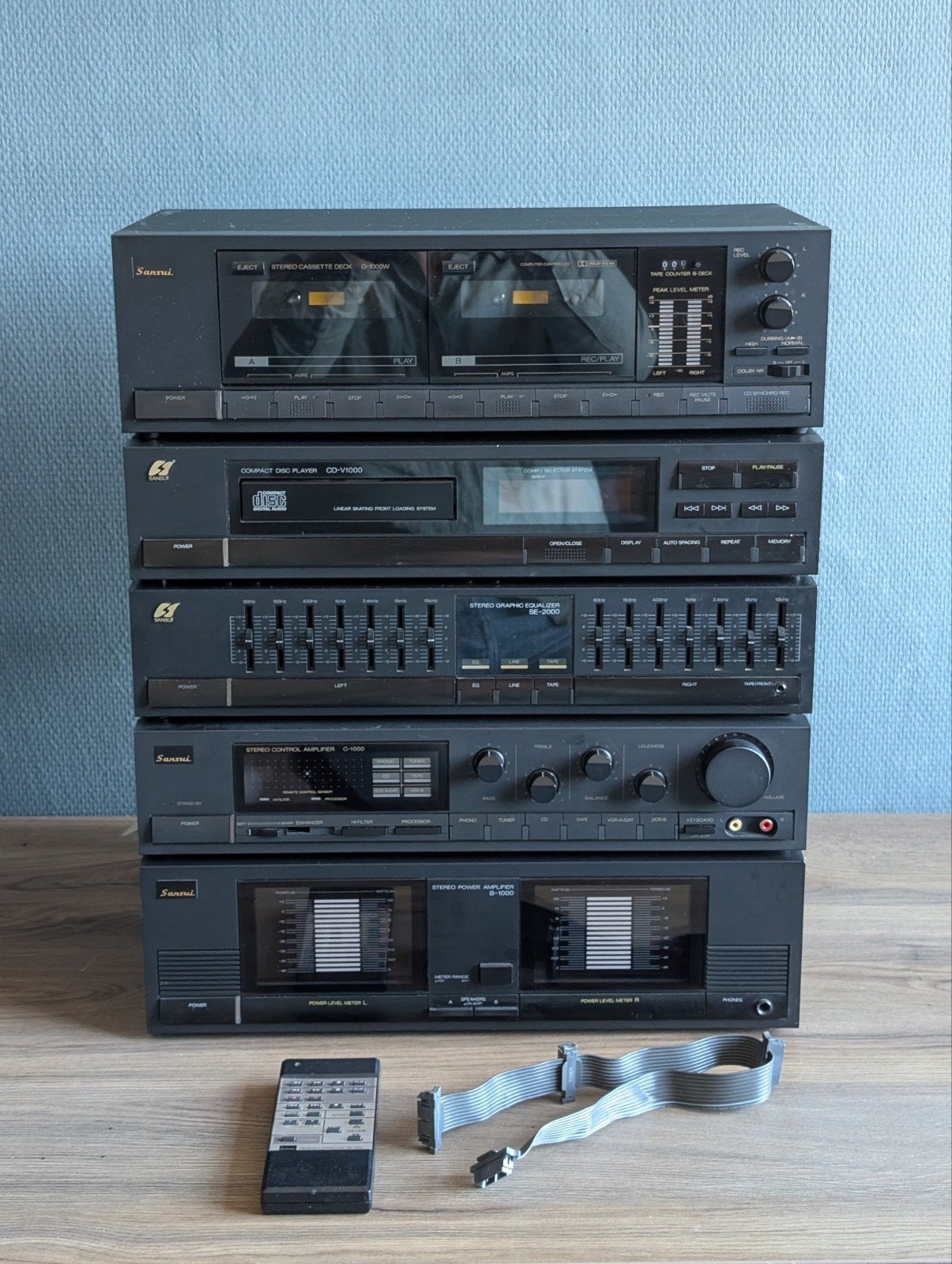 Jaren '80 Sansui stereo toren - Werkt perfect!, Audio, Tv en Foto, Stereo-sets, Ophalen, Cassettedeck, Overige merken