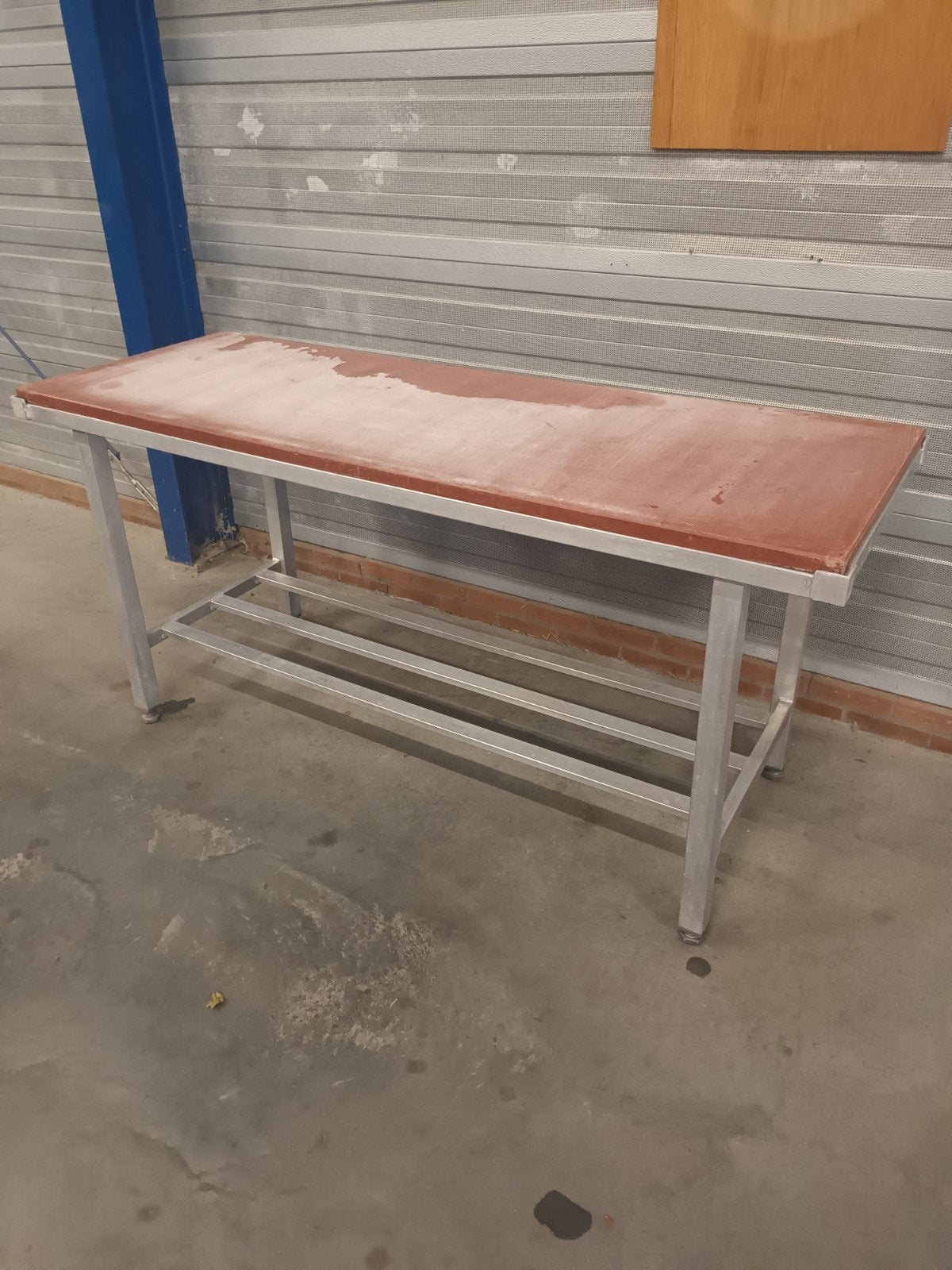 2 x snijtafel werktafel blokvlok slagerij inventaris, Doe-het-zelf en Verbouw, Ophalen, Zo goed als nieuw