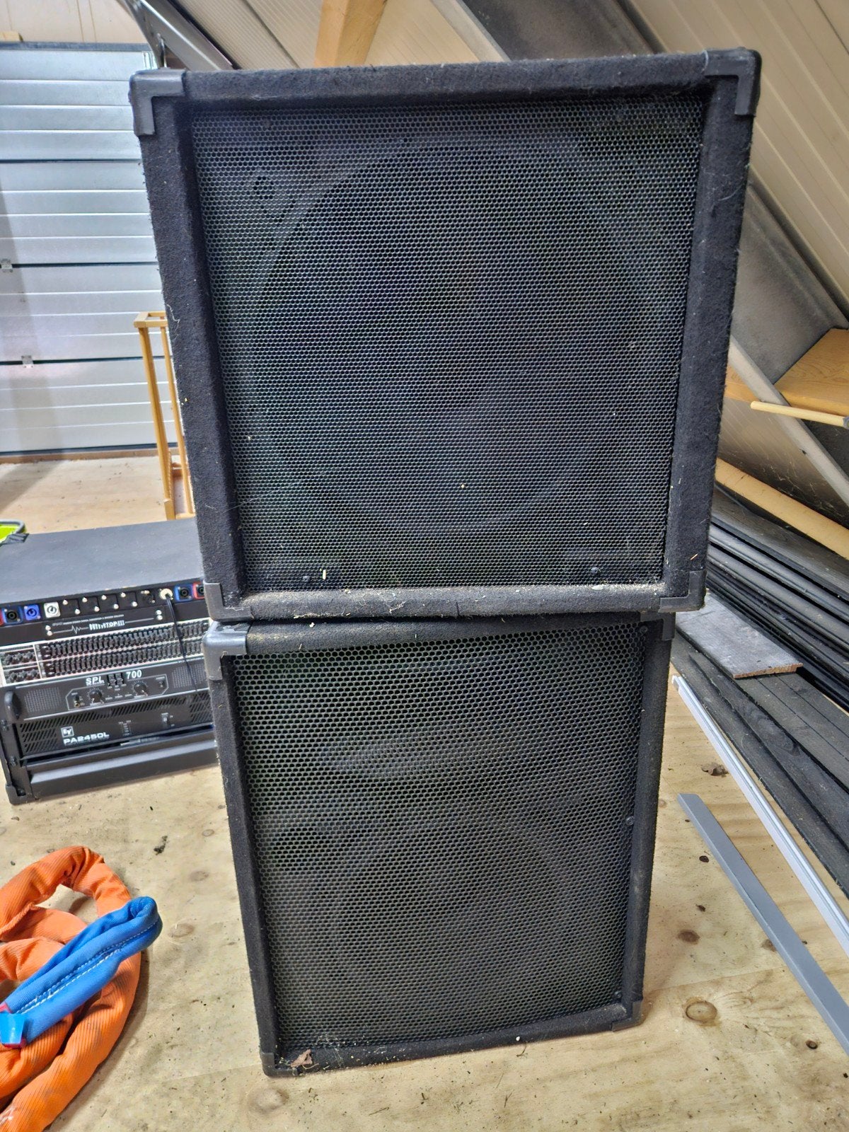 Complete Bag End PA-set met versterkers en flightcase, Gebruikt, Speakerset, Ophalen, 150 watt of meer