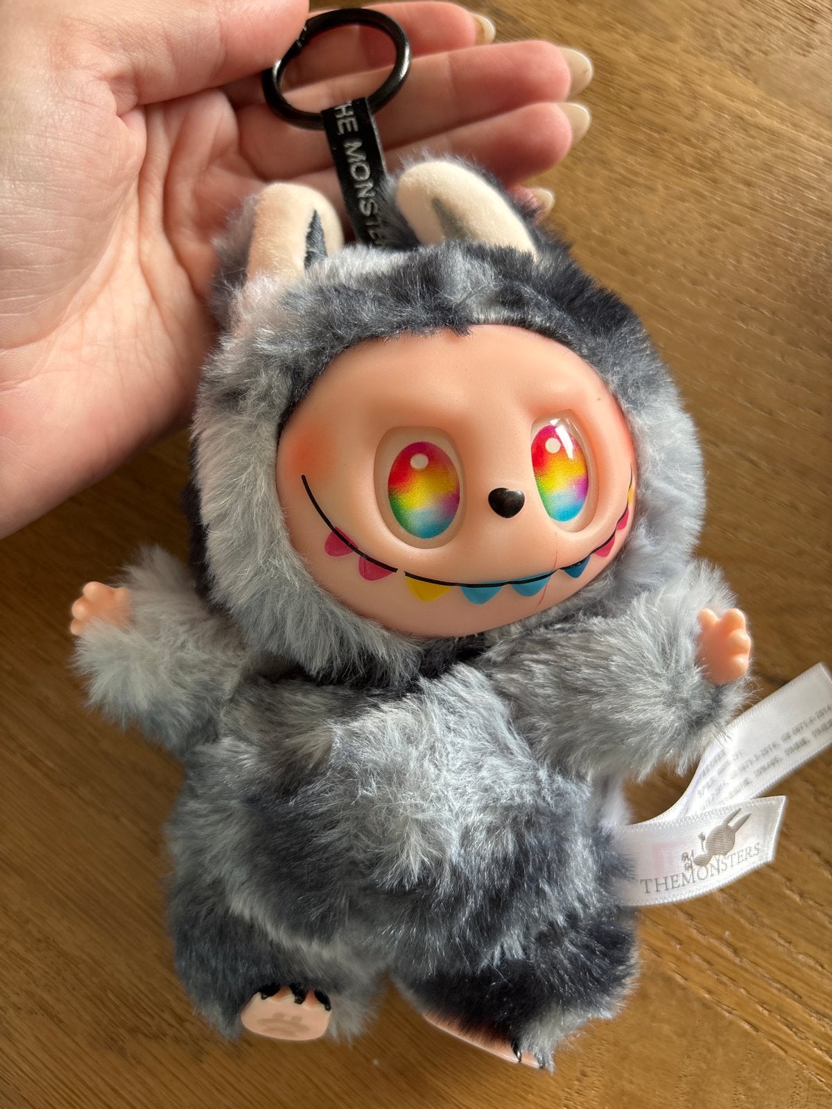 Pop Mart The Monsters Labubu sleutelhanger pluche, Overige merken, Overige karakters, Overige typen, Grijs