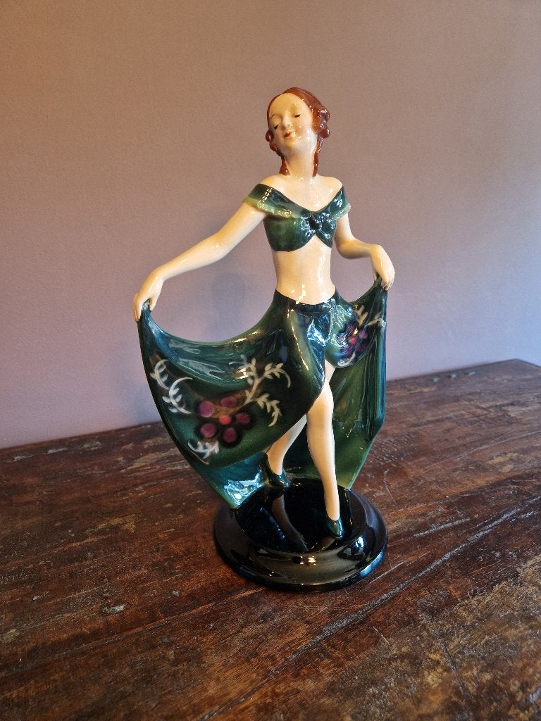 Art Deco aardewerk van een danseres , Josef Lorenzl, Antiek en Kunst, Antiek | Keramiek en Aardewerk, Ophalen of Verzenden