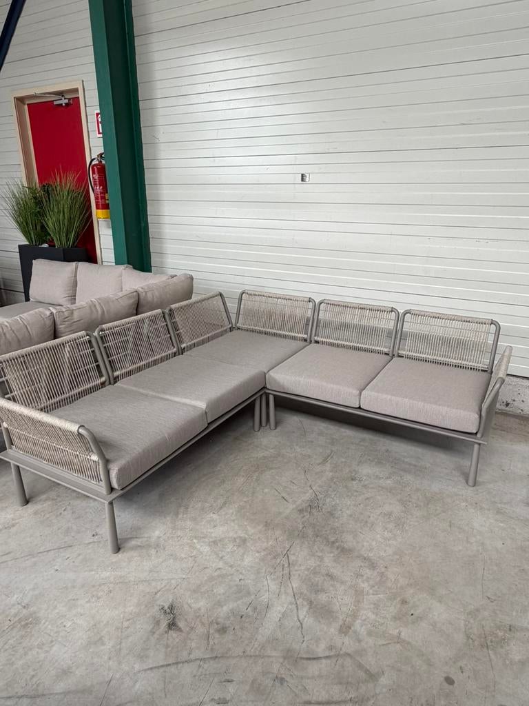 Tuinset loungeset buiten bank hoekbank tuinmeubels, 4 zitplaatsen, Ophalen of Verzenden, Loungeset, Bank